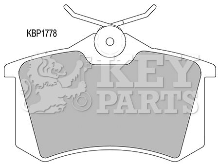 KEY PARTS Комплект тормозных колодок, дисковый тормоз KBP1778